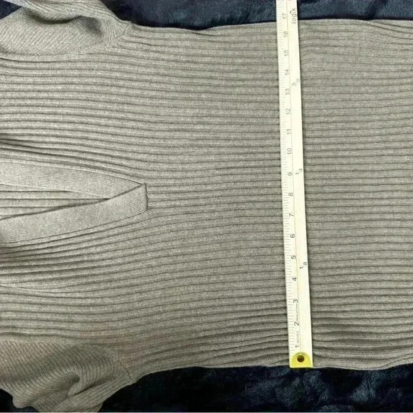 Alex Mill Extra Fine Merino Wool Sweater Tunic Size XS Neutral Brown Minimalist - Picture 5 of 10